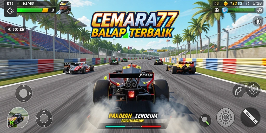 Gameplay seru balap mobil di CEMARA77.