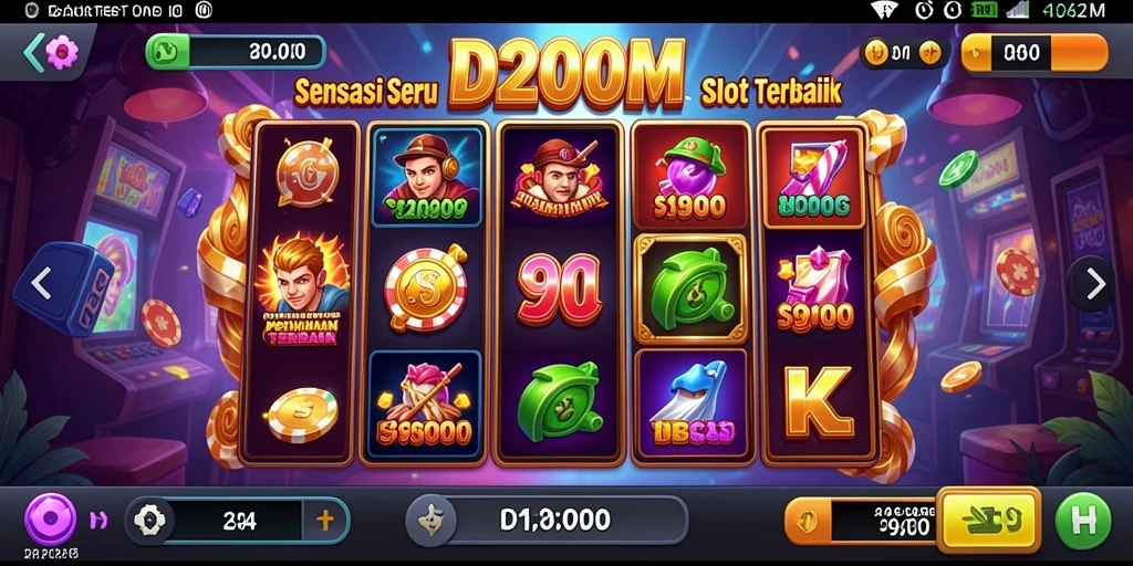 Tampilan menarik dari gameplay D200M yang memikat para pemain slot.