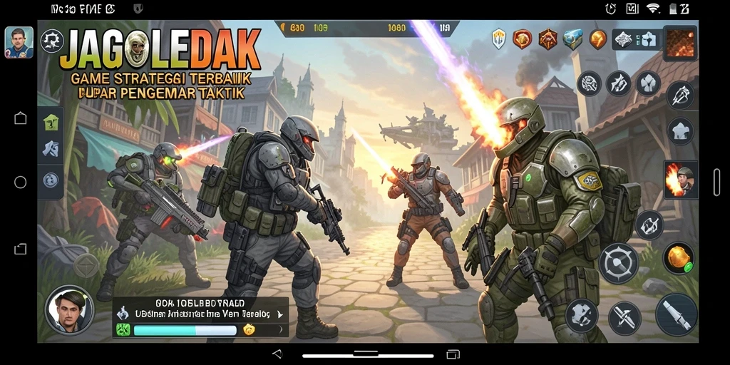Tampilan gameplay menegangkan dari JAGOLEDAK yang menunjukkan strategi yang cermat.