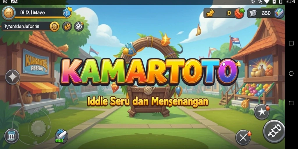 Tangkapan layar gameplay KAMARTOTO yang menampilkan aksi permainan Idle menarik.