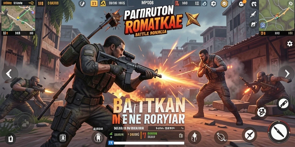 Tangkapan layar MPO08 menampilkan aksi penuh ketegangan dalam Battle Royale.