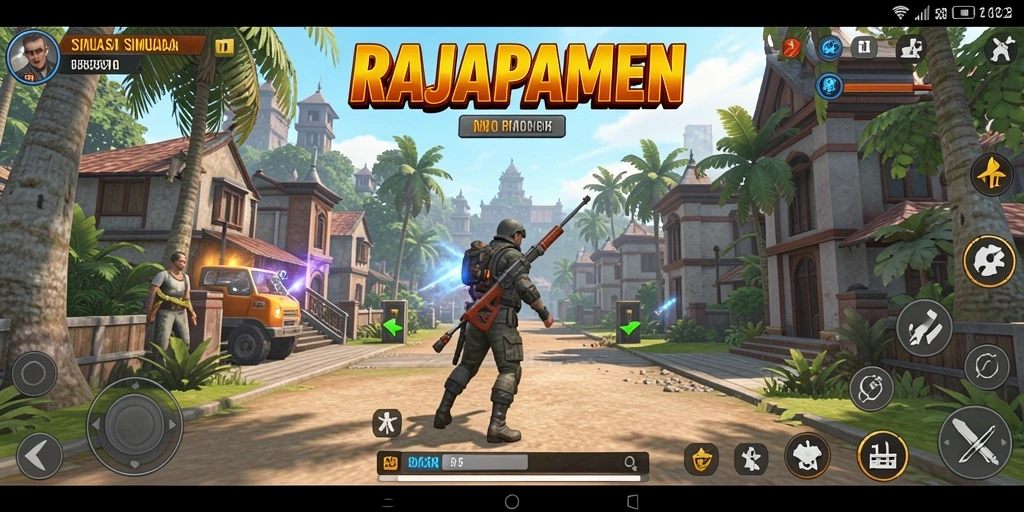 Tampilan gameplay menarik dari RAJAPAMEN yang memanjakan mata.