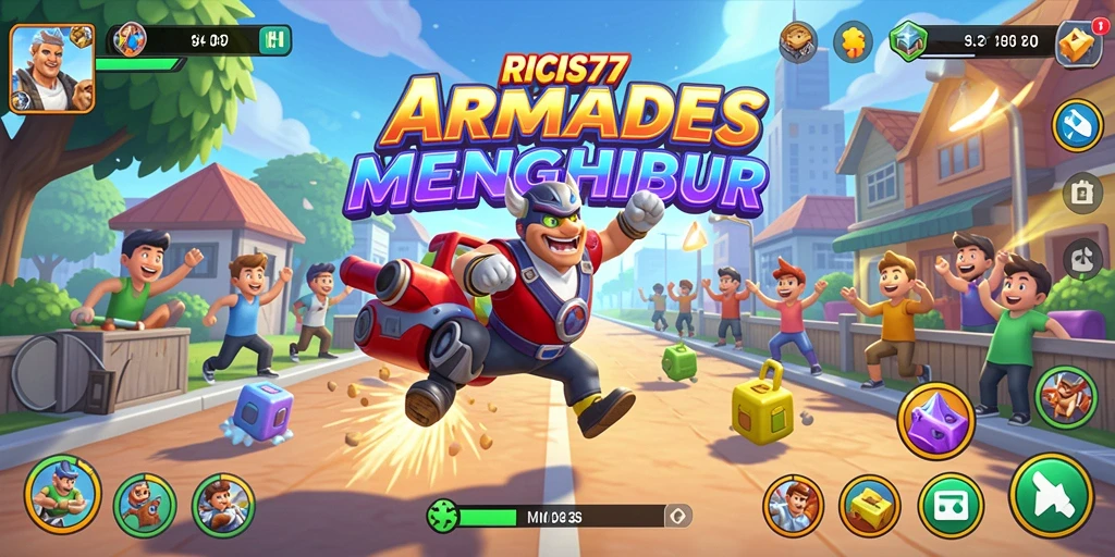 Tampilan gameplay seru dari RICIS77 yang menantang.