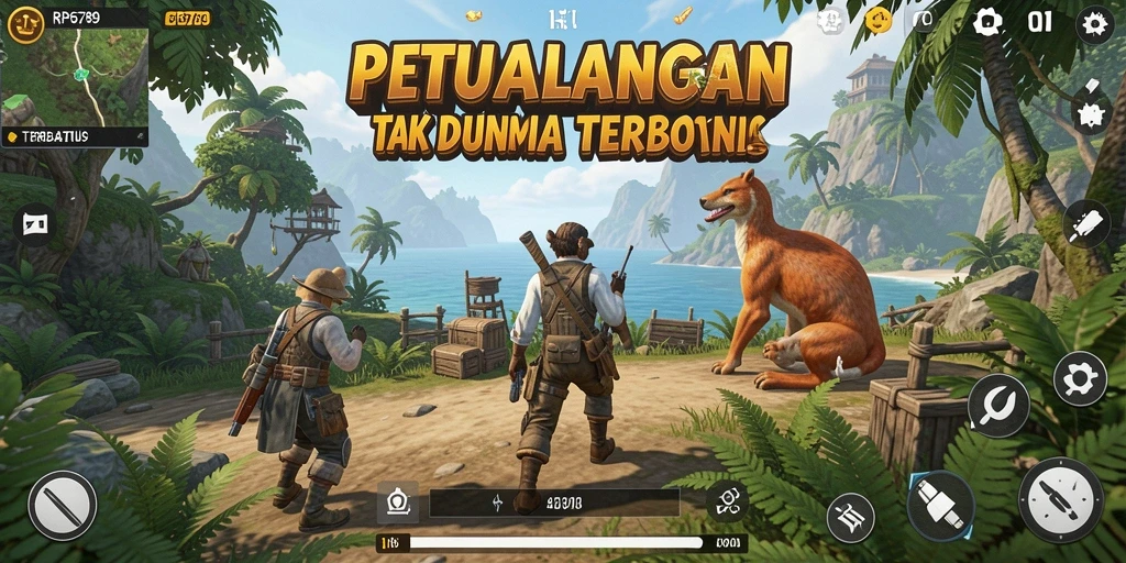 Screenshot gameplay RP6789 dengan eksplorasi dunia terbuka yang mengesankan.
